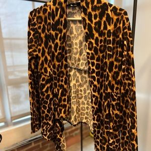 Cheetah print cardigan